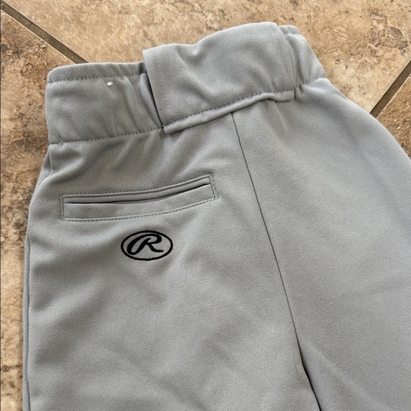 Rawlings Kids Gray Youth Baseball Pants - Picture 5 of 5